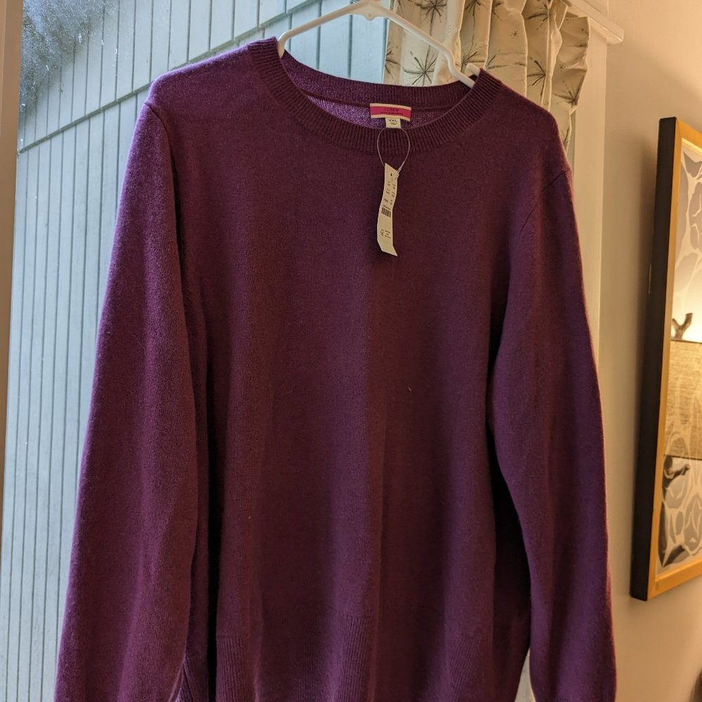 NWT J. Crew Cashmere Crewneck Sweater